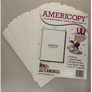Full Page Shipping Labels, 8.5" x 11" Label, Vertically Slit on Back for Smooth Peel - Matte White - Permanent Adhesive (100 Sheets)