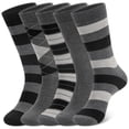 thumbnail image 5 of KOITHOT 5 Pack Mens Dress Socks Breathable Business Casual Mens Crew Socks Size 10 13, 5 of 7