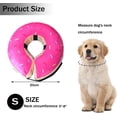 thumbnail image 2 of XINQIHANG Inflatable Dog Collar, Pet Neck Donut Cone Collar, Soft Protective Recovery Collar for Dogs and Cats, Anti Licking Cones for Pet Injured Surgery, Adjustable E Collar Does not Block Vision(M), 2 of 7