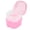 Pink, variant on Dental Orthodontic Retainer Container Cleaning Case,Denture Bath Box Case Cup Holder,Mouthguard Storage Soaking Case - Pink