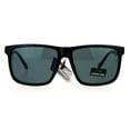 thumbnail image 3 of Locs Gangster Oversized Rectangular Horn Rim Sunglasses All Black, mens, 3 of 4