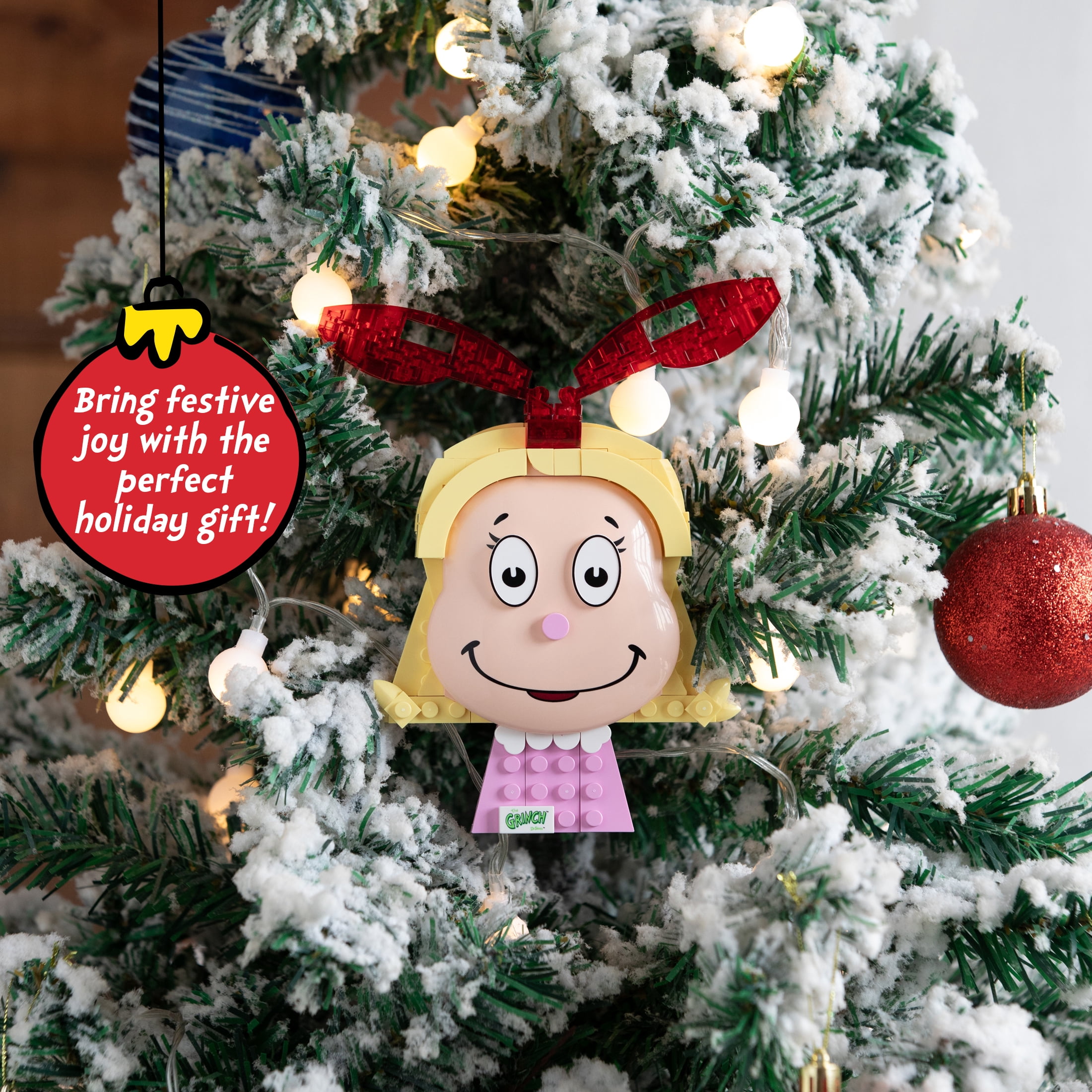 Brickcraft Grinch Cindy Lou Decoration Brick Building Kit (121- Plastic Piece Set), Christmas Décor, Toy Gift Idea for Boys and Girls Ages 8 Years Old and up