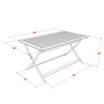 thumbnail image 3 of Baroque Brilliance Modern Folding Table Set- Designed for The Beach, Camping, Picnics - Beautiful Wood Table with Multi-Positions 6 Outdoor Patio Chairs, 3 of 5