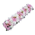 thumbnail image 2 of Panel de flores de fondo, decoración de flores de seda, Panel Floral, rosa Artificial para fondo de boda, pared, puerta, fiesta, Día de San Valentín rosa, 2 of 8