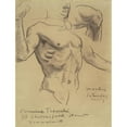 thumbnail image 3 of John Singer Sargent 19x24 Black Modern Framed Museum Art Print Titled - Study of the Resurrection for ‘Fifteen Mysteries of the Rosary’ (1903-1916), 3 of 5