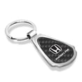 thumbnail image 2 of Honda Ridgeline Real Black Carbon Fiber Chrome Metal Teardrop Key Chain, 2 of 6