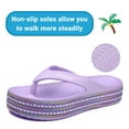 thumbnail image 2 of Cyiecw Women Comfortable Flip Flops Thick Soled Thong Slippers Soft Beach Pool Sandals, 2 of 6