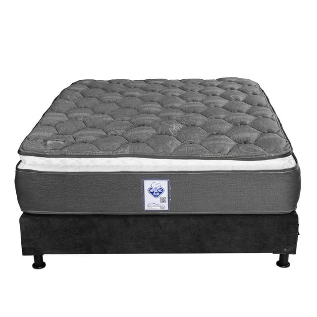 Colchón Matrimonial Spring Air Aries + Box Base Cama