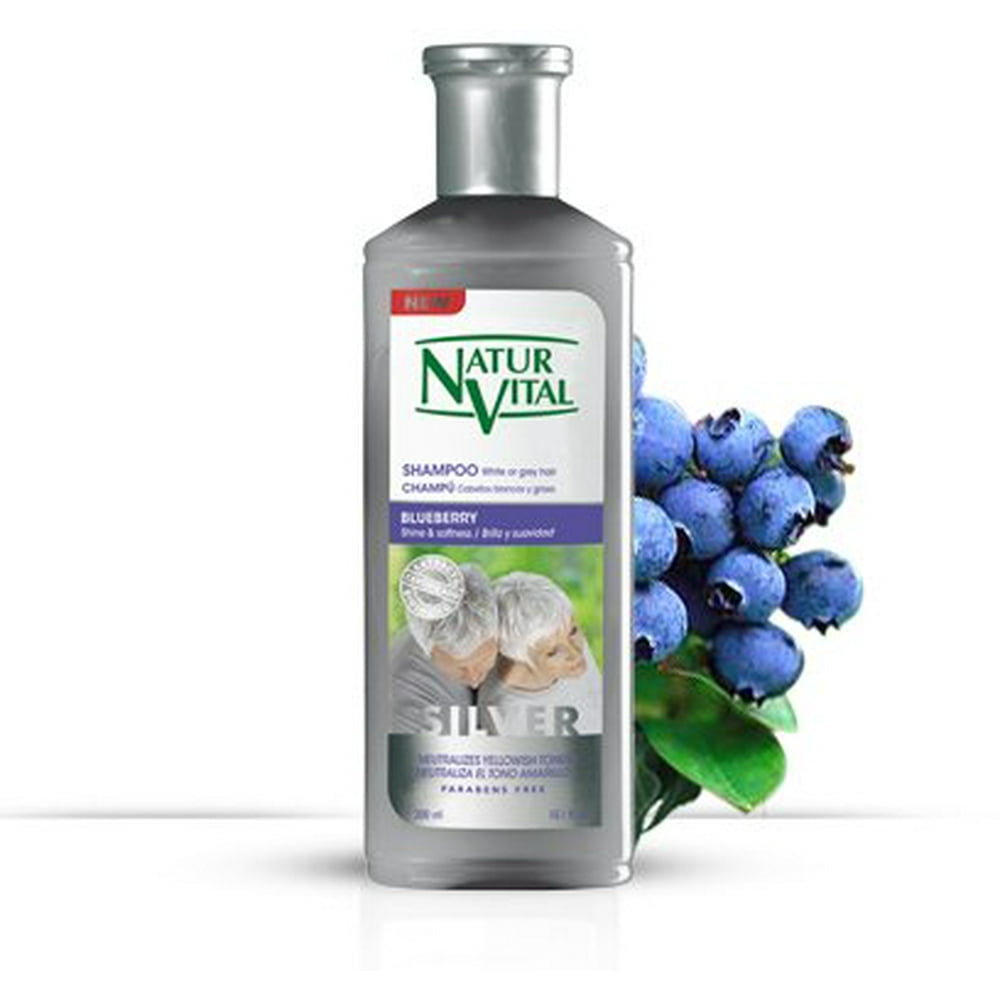 Natur Vital Henna Shampoo for White and Gray Hair CERTIFIED ORGANIC