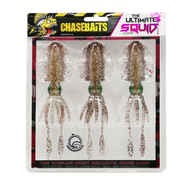Chasebaits The Ultimate Squid - 5-3/4, 3 Pack