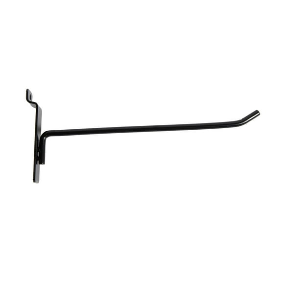 SSWBasics 8 inch Black Peg Hook for Slatwall - Pack of 25