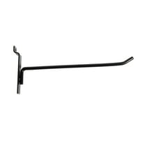 SSWBasics 8 inch Black Peg Hook for Slatwall - Pack of 25