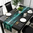 thumbnail image 5 of Aque Trees Table Runner Cotton Linen 90 Inch Holiday Dresser Scarves,Forest Art Decor Spring Summer Nature Leaf Tablerunner for Kitchen Coffee Dining Bedroom Living Room Dinner Scarf Décor 13''x90'', 5 of 9