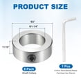 thumbnail image 2 of Uxcell 8Pcs 1-1/4" Bore Shaft Collar, Collar de tornillo para eje 2" OD, 2 of 7