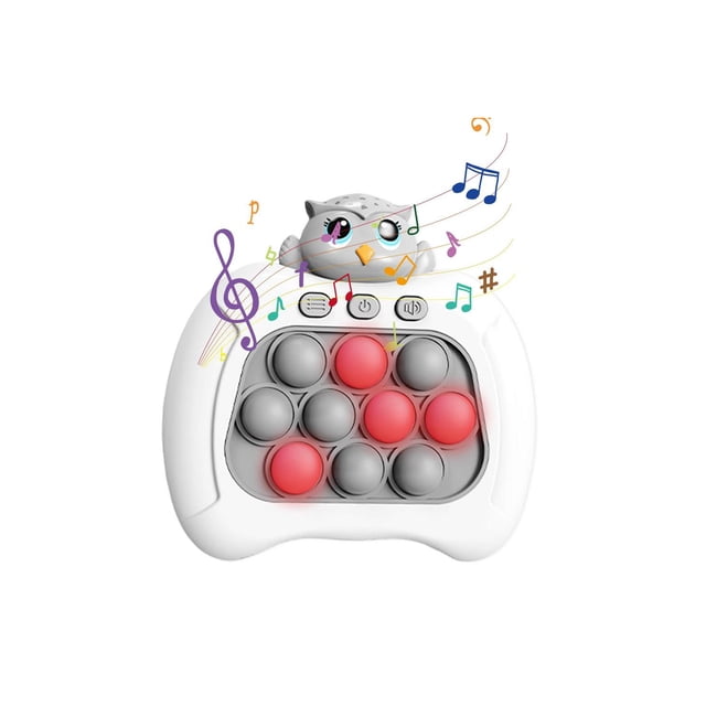 Juguete sensorial electrónico Pop It Tik Tok Owl con luces LED