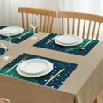 thumbnail image 3 of Merry Christmas Green Xmas Tree Dining Table Placemats 4PCS Durable Linen Placemats 12 X 18 Inch Winter Table Mats for Party Kitchen Dining Decoration for Kitchen Dining Table,Kitchen Table Mats, 3 of 5