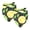 Multi-colored, variant on PhooArto Lemon Lime Citrus Pattern Dog Bandanas, 2 Pack Soft Washable Pet Scarf Triangle for Large Dogs Puppies and Cats