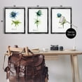 thumbnail image 4 of Stupell Industries Thistle Watercolors on White Botanical & Floral Painting Black Floater Framed Canvas Art Print Wall Art, 25 x 31, Set of 3, 4 of 10