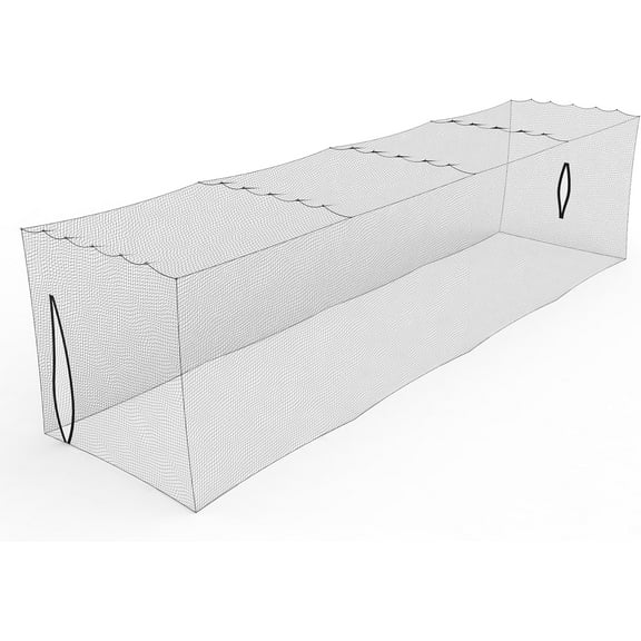 Murray Sporting Goods Baseball/Softball Batting Cage Net - 40 ft | 60-Ply Net Includes 7 ft Entrance Door and 4 ft Pitching Machine Hole