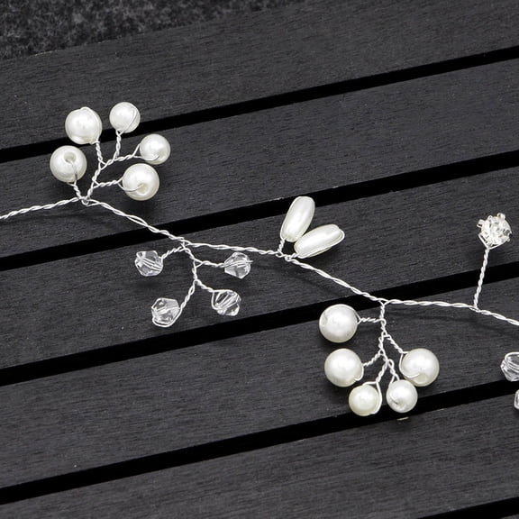 Luxshiny Bridal Hair Accessories Crystal Headband with Iron Wire Wedding Hair Piece 1Pc Elegant Hair Decoration