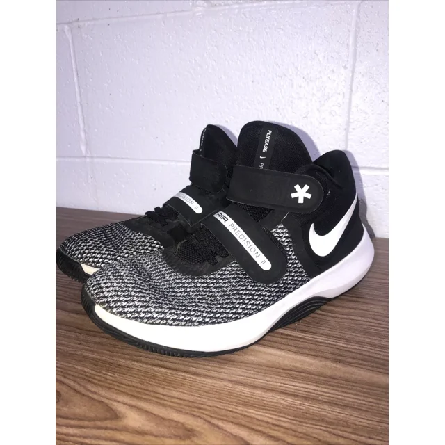 Ni - ke Ni - ke Air Precision II Flyease Women’s Black Basketball Shoes Size 8 AJ1931-001