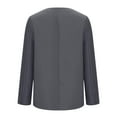 thumbnail image 5 of Ounisa Women 3/4 Sleeve Blazer Open Front Cardigan Jacket Work Office Blazer Casual Long Sleeve V-neck Top, 5 of 6