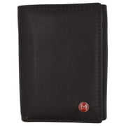 Slim Mens RFID Security Blocking Slim Trifold Credit Card ID Leather Wallet
