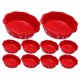 thumbnail image 3 of Water Lilies Hydroponic Planter Pot Plastic for Gardening 10Pcs Set, 3 of 4