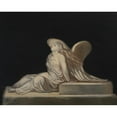 thumbnail image 2 of Annie Cauley 24x20 Black Ornate Framed Double Matted Museum Art Print Titled: Untitled (Angel) (1875), 2 of 5