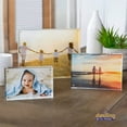 thumbnail image 5 of Acrylic Picture Frame | Magnetic Photo Holder | Clear Frame for Family Photographs | Clear Standing Blocks for Office Desk & Side Table | Wedding Gifts | 8x10 Inch, 5 of 6