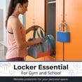 thumbnail image 4 of NOGIS 2 Pack 42mm Large Key Lock for Locker, Heavy Duty Lock with Key Colored Waterproof Padlocks Keyed Alike Gym Locker Lock for Indoor and Outdoors Use (Blue), 4 of 7