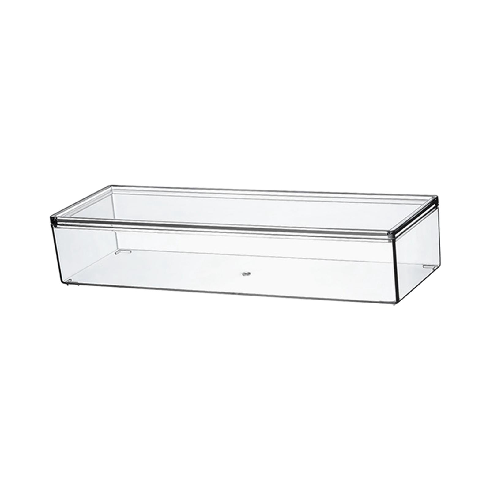 Baoblaze Fridge Organizer Food Storage Bin Clear Stackable for Forks Sundries Freezer Small