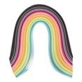 thumbnail image 1 of Tiras de papel para quilling de 500 piezas, flores de papel 3/8" (10 mm) origami para manualidades, 21" (54 cm) 50 colores, 1 of 7