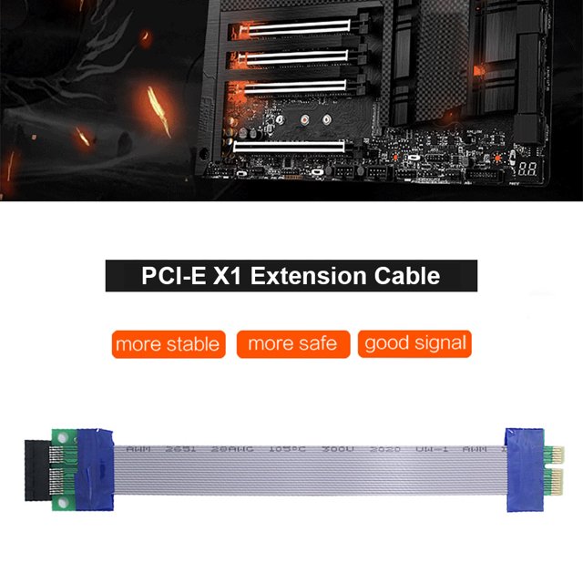 Cable Adaptador Cable Adaptador Extensor de tarjeta vertical PCI Express flexible Cable de extensión Convertidor PCIe 1X