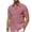 Pink, variant on Short Sleeve Linen Shirts for Men Casual Button Down Hawaiian Shirt