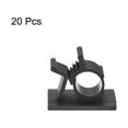 thumbnail image 3 of Adjustable Cable Clips, 20 Pack 8-10mm Self-Adhesive Cable Clamp Wire Clamps, Black, 3 of 5