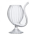 thumbnail image 1 of Zhongxinda Wine Glass With Straw - Vampire-Goblet, Clear, Enhance Taste, Wine Aerator, Built In Tube Straw Special Cup Best Gift 300Ml, 1 of 6