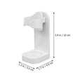 thumbnail image 2 of Niceauty 2Pcs No Drilling Electric Toothbrush Holder Wall Mount White Bathroom Storage Solution, 2 of 7