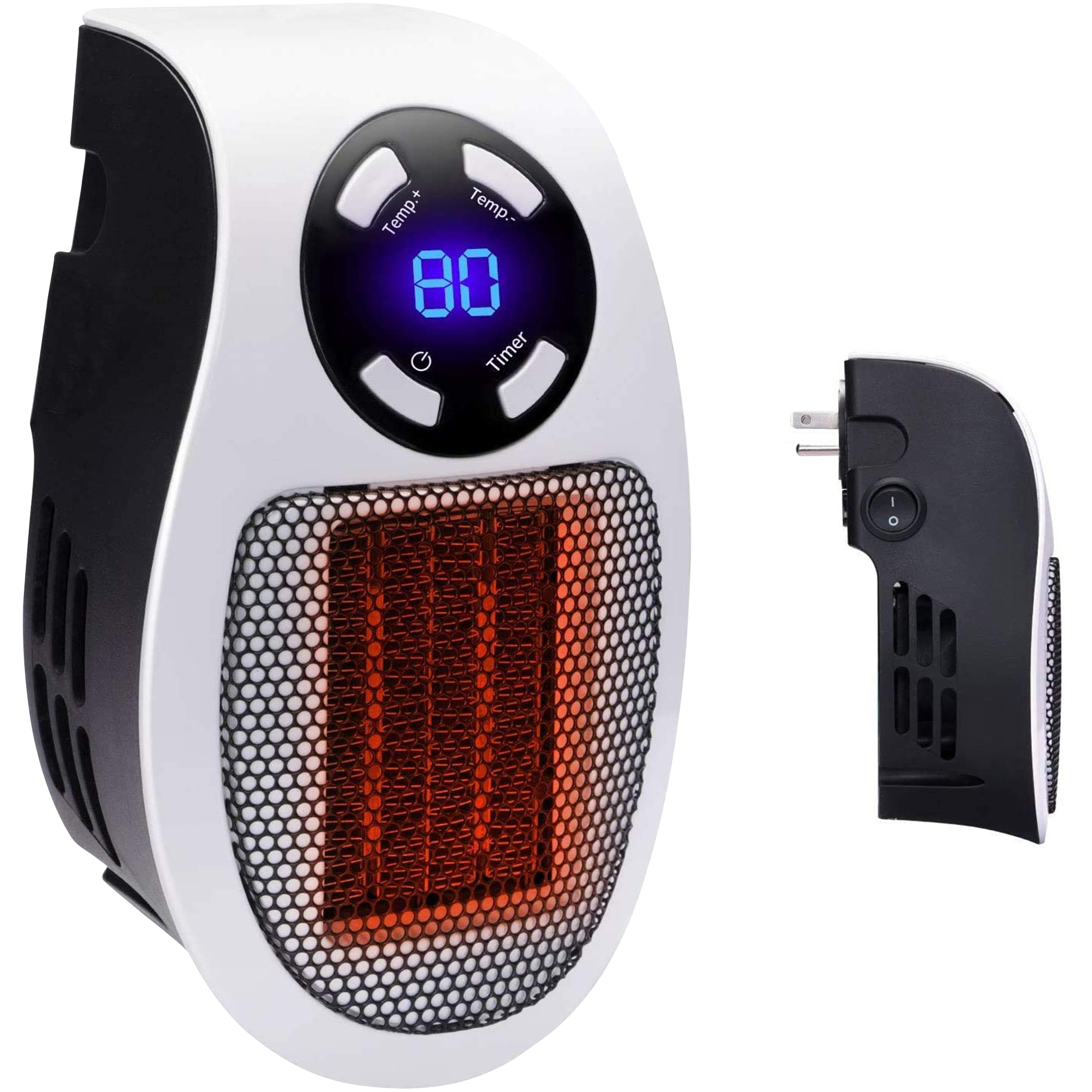 Space Heater,Portable Wall outlet Space Heater with Thermostat and