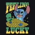 thumbnail image 2 of Junior's Lilo & Stitch Feeling Lucky Graphic Crop T-Shirt, 2 of 4