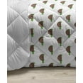 thumbnail image 3 of Animal Down Alternative Comforter, Colorful and Whimsical Layout of Various Creatures Polka Dotted Funny Elements, Microfiber Quilt for All Season, 5 Sizes, Multicolor, by Ambesonne, 3 of 3