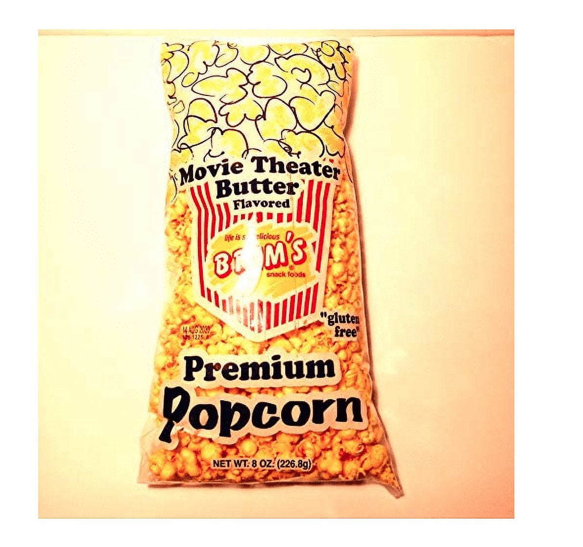 Brim's Movie Theater Butter Flavored Premium Popcorn (large 8 oz Bag)
