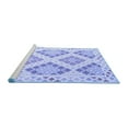 thumbnail image 2 of Ahgly Company Machine Washable Indoor Square Southwestern Blue Country Area Rugs, 3' Square, 2 of 4