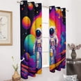 thumbnail image 3 of Space Astronauts Adventure Luxury Window Curtains Blinds for Living Room Kids Bedroom Bathroom Kicthen Door Home Decor 2 Panels, 3 of 6