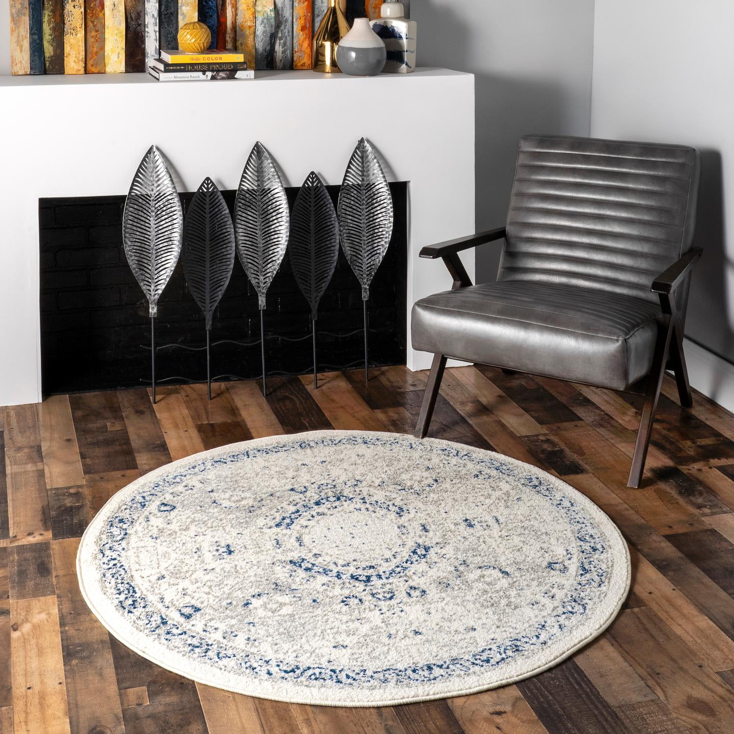 nuLOOM Minta Vintage Area Rug, 8' x 10', Blue