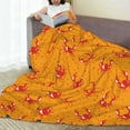 thumbnail image 6 of Pofeuu Red Crab Print Ultra-Soft Micro Fleece Blanket,for Bed Or Sofa,All Season Throw Blankets Flannel Blanket-80"x60", 6 of 7