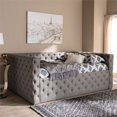 thumbnail image 2 of Baxton Studio Anabella Full Daybed with Foam Padding and Button-Tufting in Grey, 2 of 8
