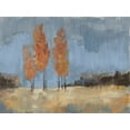 thumbnail image 2 of Goldberger, Jennifer 14x12 Black Ornate Wood Framed with Double Matting Museum Art Print Titled - Burnt Sienna Treeline II, 2 of 4