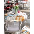 thumbnail image 4 of Outdoor Tablecloth with Umbrella Hole and Zipper, Fall Pumpkins Orange Blue Round Table Cloth 54 Inch Waterproof Tablecloth, Thanksgiving Botanical Picnic Table Cover for Patio Camping, 4 of 7