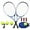 Blue, variant on Tennis Rackets for Adult, 2 Players Adult Recreational Tennis Rackets Set for Beginners and Professional with 4 Tennis Balls, 3 Overgrips, 1 Tennis Bag